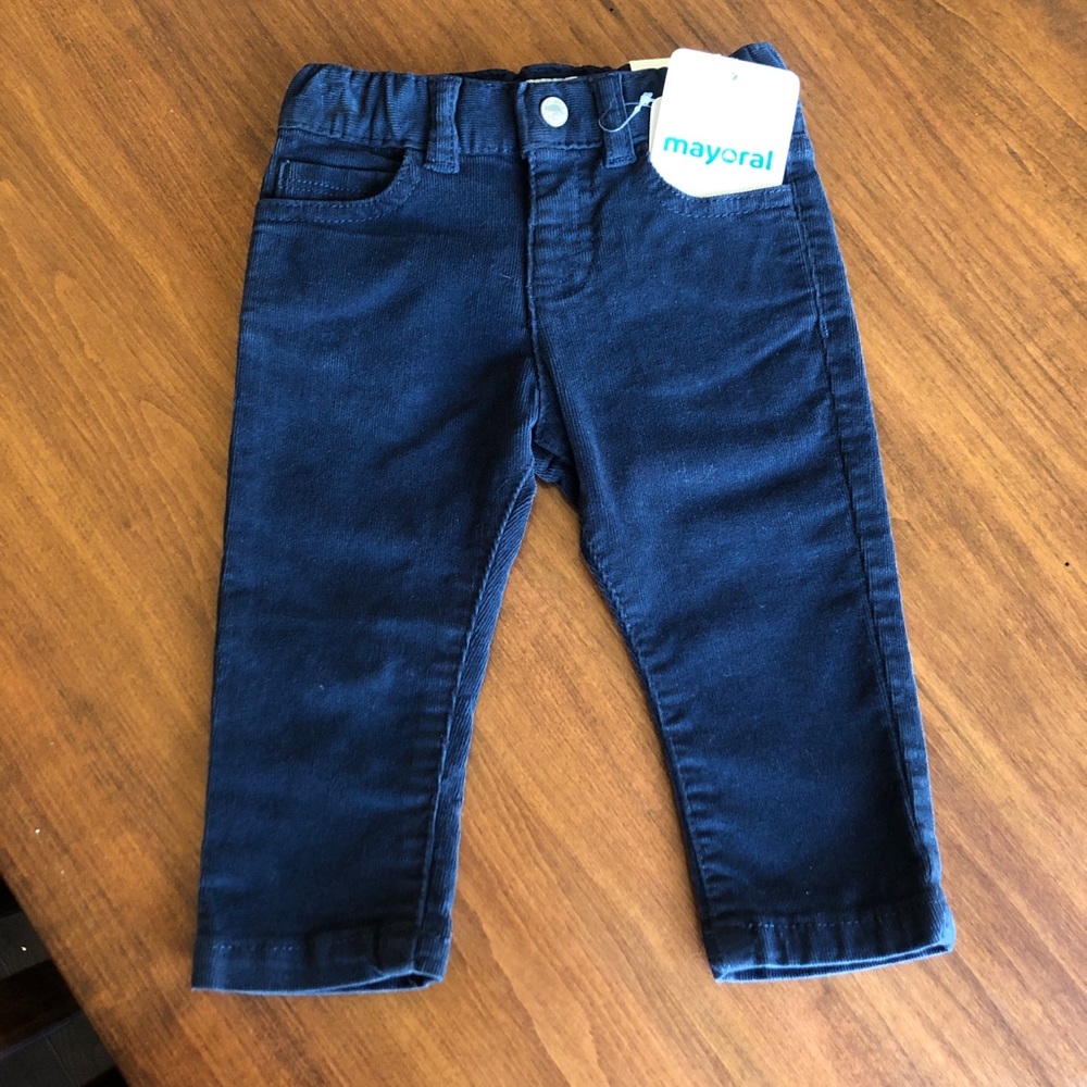 Navy Baby Boy Corduroy Pants by Mayoral